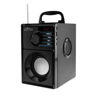 Media-Tech Głośnik BOOMBOX SILVER MT3179 Bluetooth 5.1+EDR/FM/MP3/MicroSD/USB/AUS/Pilot/USB-C/LE