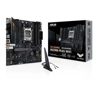 Asus Płyta główna TUF GAMING A620M-PLUS WIFI AM5 4DDR5 HDMI/DP mATX