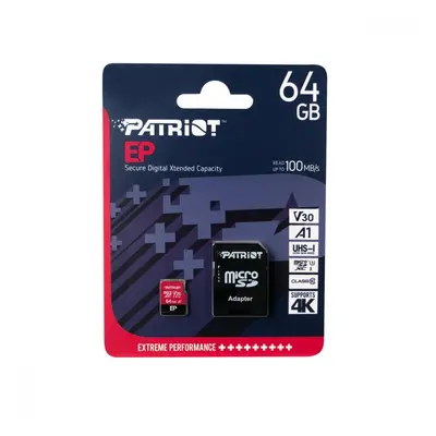 Patriot Karta microSDXC 64GB V30