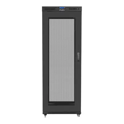 Lanberg Szafa instalacyjna rack stojąca 19 42U 800x1000 czarna, drzwi perforowane LCD (Flat pack