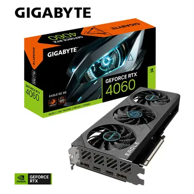 Gigabyte Karta graficzna GeForce RTX 4060 EAGLE OC 8G GDDR6 128bit 2DP/2HDMI DLSS 3