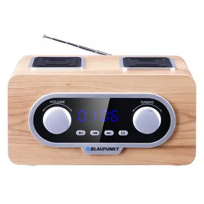 Blaupunkt Radio przenośne FM PLL SD/USB/AUX z akumulatorem i zegarkiem