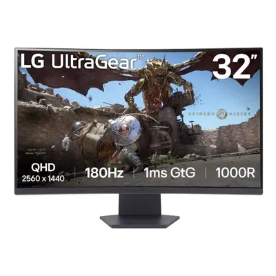 LG Electronics Monitor 32GS60QC-B 31.5 cala QHD 1000R Curved 180Hz