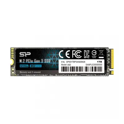 Silicon Power Dysk SSD P34A60 1TB PCIE M.2 NVMe 2200/1600 MB/s