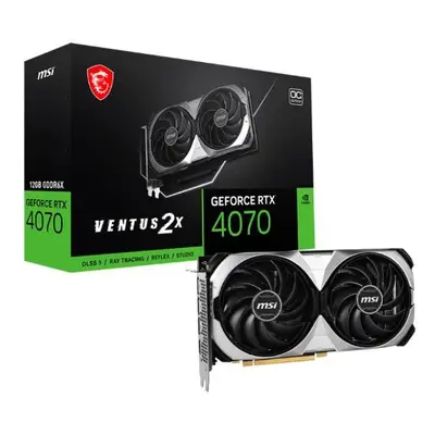 MSI Karta graficzna GeForce RTX 4070 VENTUS 2X E 12GB OC GDDRX6 192bit 3DP