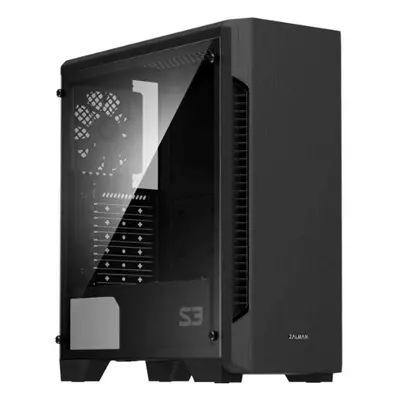 Zalman Obudowa S3 TG ATX Mid Tower PC Case TG fan x3