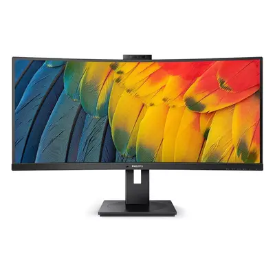 Philips Monitor 34 cale 34B1U5600CH Curved VA HDMI DP USB-C HAS Kamera Głośniki