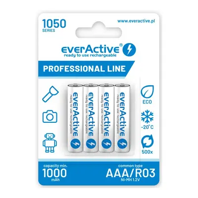 everActive Akumulatory paluszki R03/AAA 1000 mAH blister 4 szt.