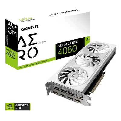 Gigabyte Karta graficzna GeForce RTX 4060 AERO OC 8G GDDR6 128bit 2DP/2HDMI