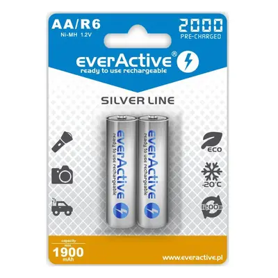 everActive Akumulatory R6/AA 2000 mAH, blister 2 SZT. technologia Ready To Use