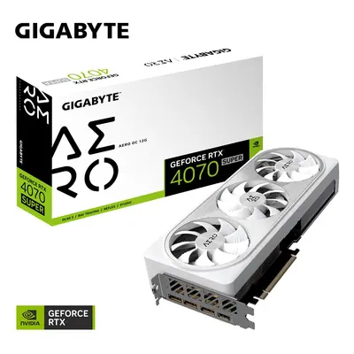 Gigabyte Karta graficzna RTX 4070 SUPER AERO OC 12G GDDR6X 192bit 3DP