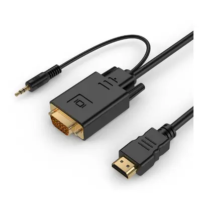 Gembird Konwerter HDMI do VGA mini Jack 3m czarny