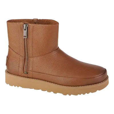 UGG Deconstructed Mini Zip 1123571-CHE, Damskie, Brązowe, buty zimowe, skóra licowa, rozmiar: 36