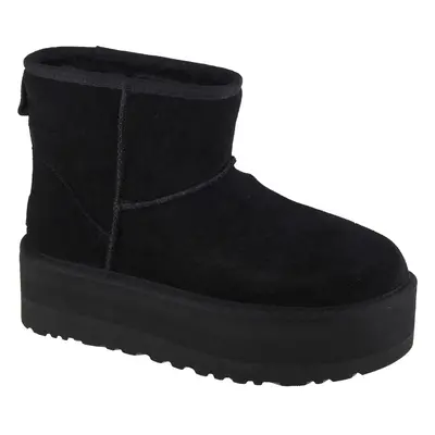 UGG Classic Mini Platform 1134991-BLK, Damskie, Czarne, buty zimowe, skóra zamszowa, rozmiar: 41