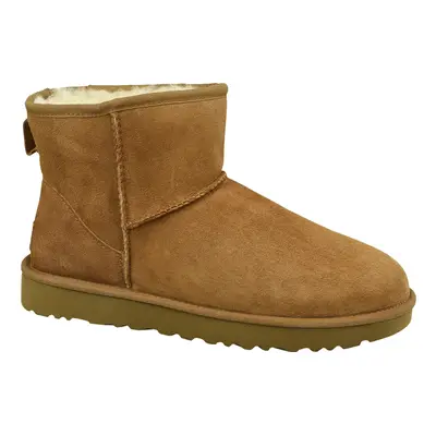 UGG Classic Mini II 1016222-CHE, Damskie, Brązowe, buty zimowe, skóra naturalna, rozmiar: 43