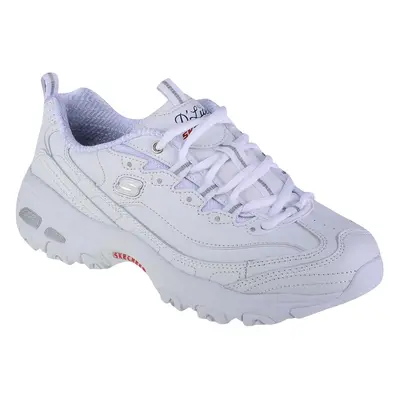 Skechers D'Lites - Fresh Start 11931-WNVR, Damskie, Białe, buty sneakers, skóra licowa, rozmiar: