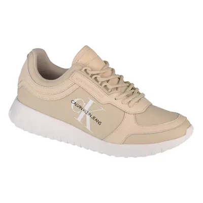 Calvin Klein Runner Laceup YW0YW00375-AEO, Damskie, Beżowe, buty sneakers, skóra licowa, rozmiar