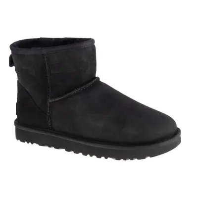 UGG Classic Mini II 1016222-BLK, Damskie, Czarne, buty zimowe, skóra zamszowa, rozmiar: 36