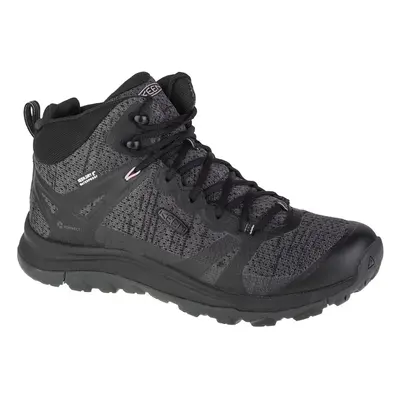 Keen W Terradora II Mid WP 1022352, Damskie, Czarne, buty trekkingowe, tkanina, rozmiar: 37