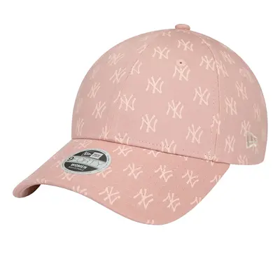 New Era Wmns Monogram 9FORTY New York Yankees Cap 60434993, Damskie, Różowe, czapki z daszkiem, 