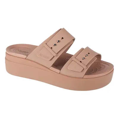 Crocs Brooklyn Low Wedge Sandal 207431-2Q9, Damskie, Brązowe, klapki, syntetyk, rozmiar: 36/37
