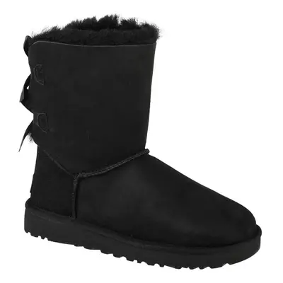 UGG Bailey Bow II 1016225-BLK, Damskie, Czarne, buty zimowe, skóra naturalna, rozmiar: 36