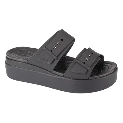 Crocs Brooklyn Low Wedge Sandal 207431-001, Damskie, Czarne, klapki, syntetyk, rozmiar: 36/37