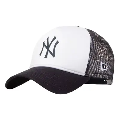 New Era Team Block New York Yankees MLB Trucker Cap 12380796, Męskie, Białe, czapki z daszkiem, 