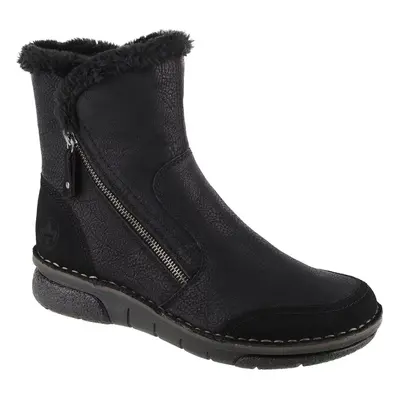 Rieker Booties 73371-00, Damskie, Czarne, buty zimowe, skóra syntetyczna, rozmiar: 36