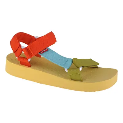 Levi's Cadys Low Sandal 233029-109-70, Damskie, Żółte, sandały, tkanina, rozmiar: 40