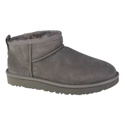 UGG Classic Ultra Mini 1116109-GREY, Damskie, Szare, buty zimowe, skóra naturalna, rozmiar: 38