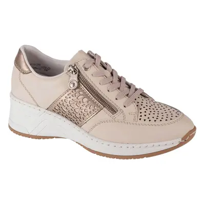 Rieker Sneakers N4344-60, Damskie, Beżowe, buty sneakers, skóra syntetyczna, rozmiar: 38