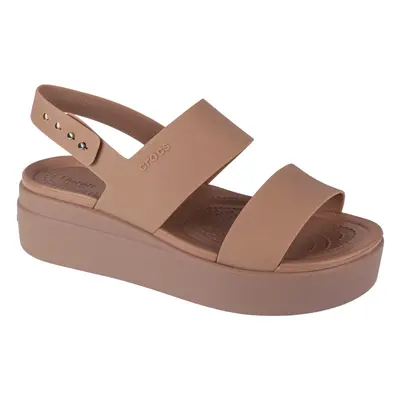 Crocs Brooklyn Low Wedge 206453-2EL, Damskie, Brązowe, sandały, syntetyk, rozmiar: 37/38