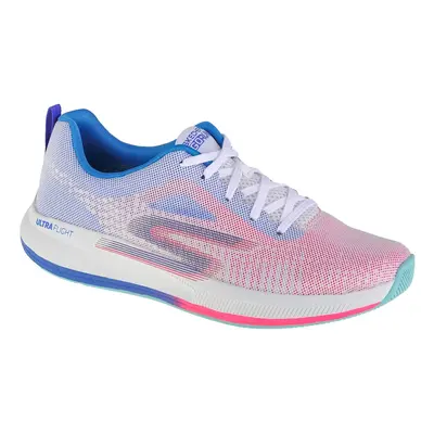 Skechers Go Run Pulse - Get Moving 128105-WMLT, Damskie, Białe, buty do biegania, tkanina, rozmi