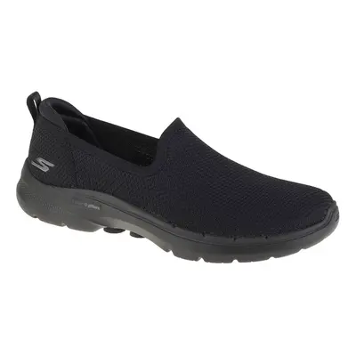 Skechers Go Walk 6 - Clear Virtue 124505-BBK, Damskie, Czarne, buty sneakers, tkanina, rozmiar: 