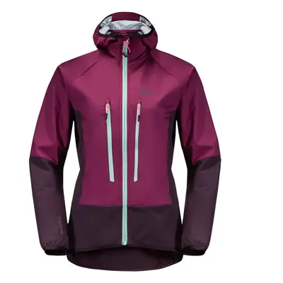 Jack Wolfskin Alpspitze Hoody Jkt W 1307391-1014, Damskie, Fioletowe, kurtki, poliester, rozmiar