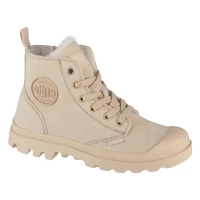 Palladium Pampa Hi Zip WL 95982-217-M, Damskie, Beżowe, buty sneakers, nubuk, rozmiar: 36