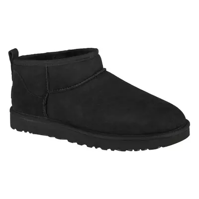 UGG Classic Ultra Mini 1116109-BLK, Damskie, Czarne, buty zimowe, skóra naturalna, rozmiar: 42