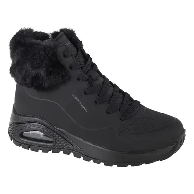 Skechers Uno Rugged - Fall Air 167274-BBK, Damskie, Czarne, buty zimowe, skóra syntetyczna, rozm