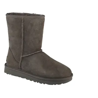 UGG Classic Short II 1016223-GREY, Damskie, Szare, buty zimowe, skóra naturalna, rozmiar: 37