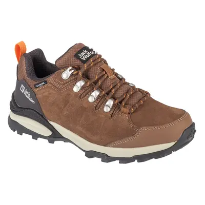 Jack Wolfskin Refugio Texapore Low W 4050821-5238, Damskie, Zielone, buty trekkingowe, skóra zam