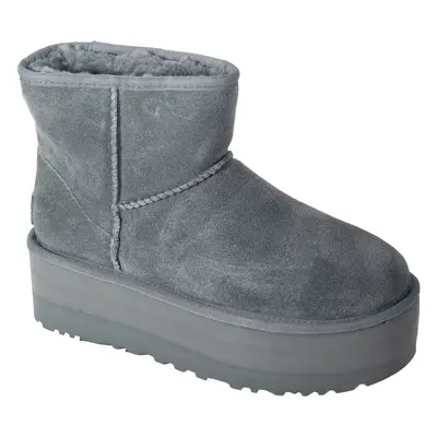 UGG Classic Mini Platform 1134991-RNS, Damskie, Czarne, buty zimowe, skóra zamszowa, rozmiar: 38