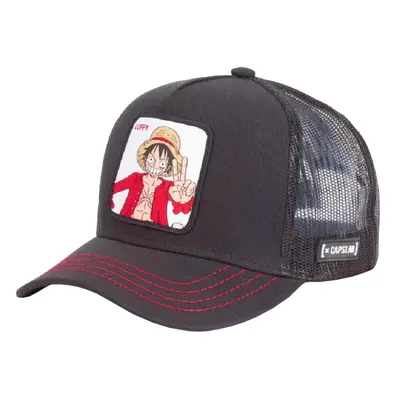 Capslab One Piece Trucker Cap CL-OP1-1-LUF2, Męskie, Czarne, czapki z daszkiem, bawełna, rozmiar