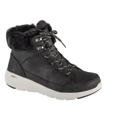Skechers On-The-GO Glacial Ultra - Cozyly 144178-BLK, Damskie, Czarne, buty zimowe, skóra syntet