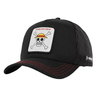 Capslab One Piece Trucker Cap CL-OP1-1-SKU2, Męskie, Czarne, czapki z daszkiem, bawełna, rozmiar