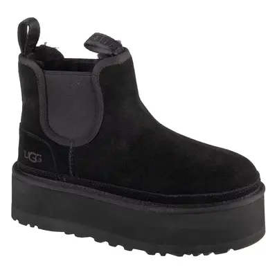 UGG Neumel Platform Chelsea 1134526-BLK, Damskie, Czarne, śniegowce, skóra zamszowa, rozmiar: 40