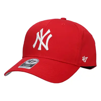 47 Brand MLB New York Yankees Kids Cap B-RAC17CTP-RD, Dla chłopca, Czerwone, czapki z daszkiem, 