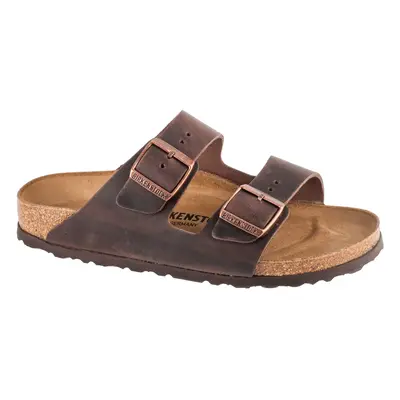 Birkenstock Arizona LEOI 0052533, Unisex, Brązowe, klapki, Skóra olejowana, rozmiar: 41