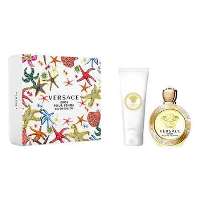 Versace Eros pour Femme zestaw - woda toaletowa 100 ml + balsam 150 ml