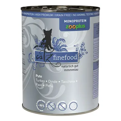 Pakiet mieszany catz finefood karma mokra monoproteinowa zooplus, 24 x 400 g - Indyk